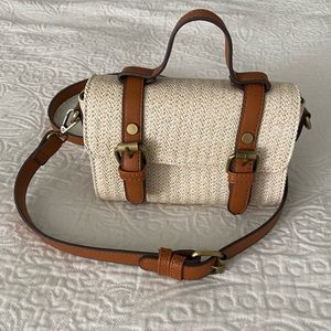STREET LEVEL Woven Crossbody Mini Bag
